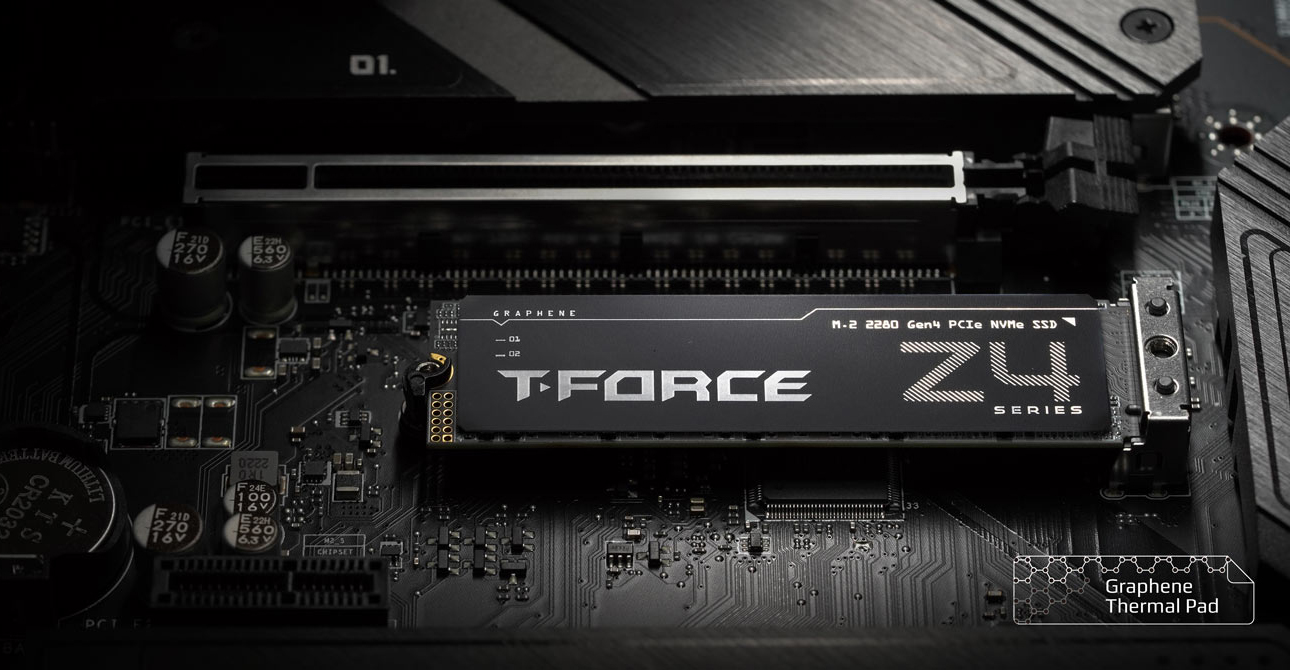 Team Group T-FORCE Z44A7Q M.2 2280 1TB PCIe Gen 4.0x4 3D NAND